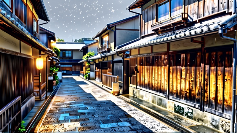 Neige, nuit