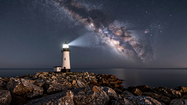 Voie lactee phare