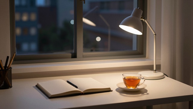 Bureau nuit lampe