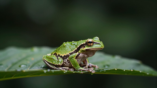 Grenouille feuille pluie