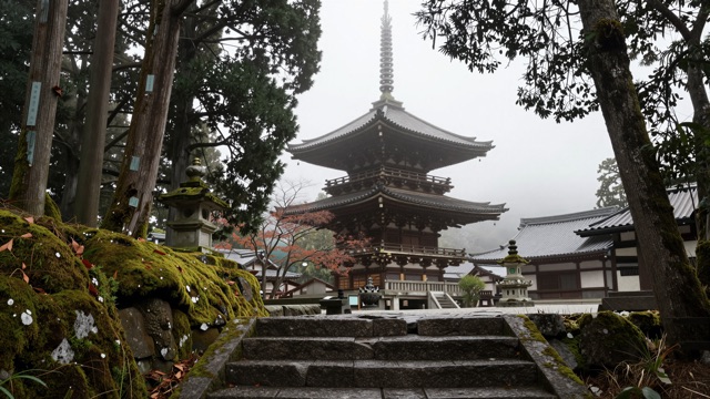 Temple brume